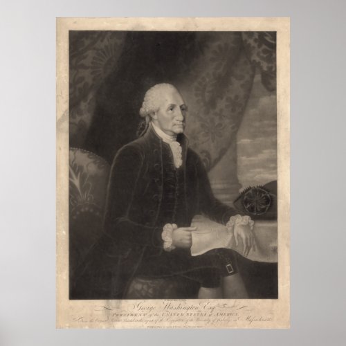 GEORGE WASHINGTON Portrait by Edward Savage Poster