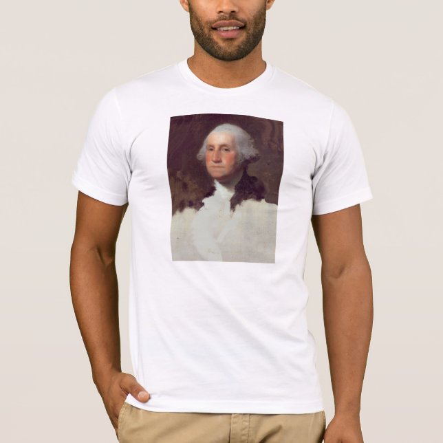George Washington Portrait by Gilbert Stuart T-Shirt (Front)