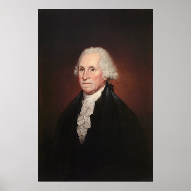 GEORGE WASHINGTON Portrait by Rembrandt Peale Poster (Front)
