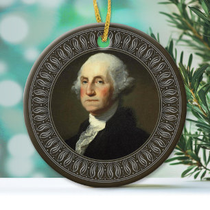 George Washington Portrait Ceramic Ornament