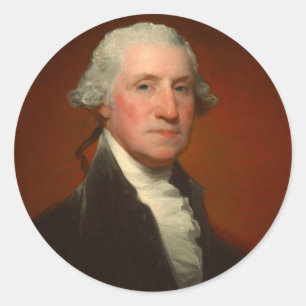 George Washington Portrait Classic Round Sticker
