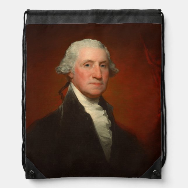 George Washington Portrait Drawstring Bag (Front)