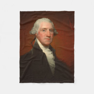 George Washington Portrait Fleece Blanket
