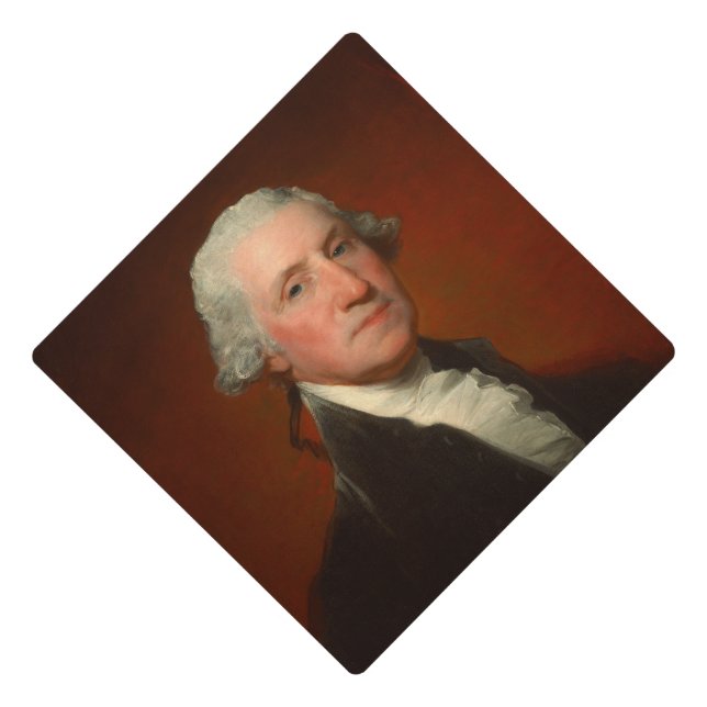 George Washington Portrait Graduation Cap Topper (Front)