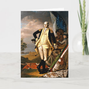 George Washington, portrait of the first president Card