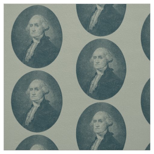 George Washington Portrait Oval Fabric