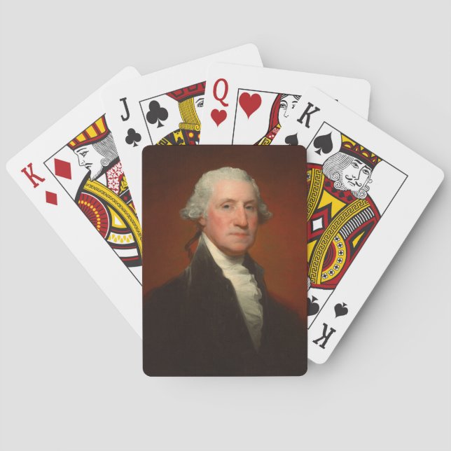 George Washington Portrait Poker Cards (Back)