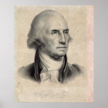 George Washington Portrait Poster/print Poster by vintageworks at Zazzle