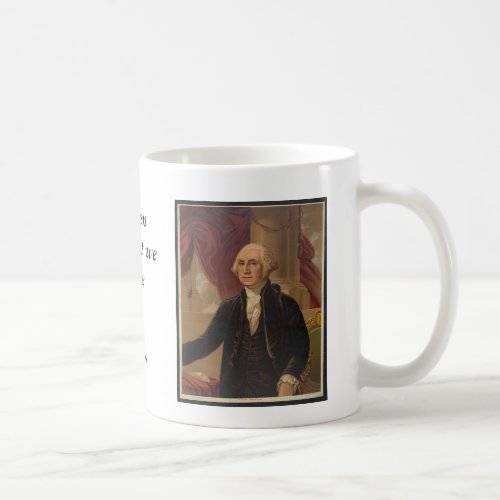 George Washington Portrait  Quote Mug