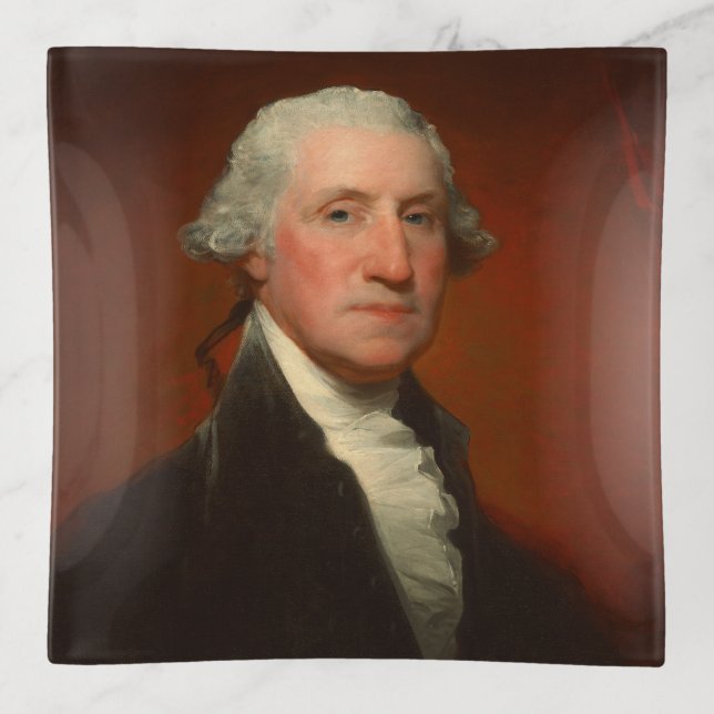 George Washington Portrait Trinket Tray (Front)