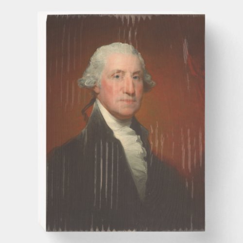George Washington Portrait Wooden Box Sign