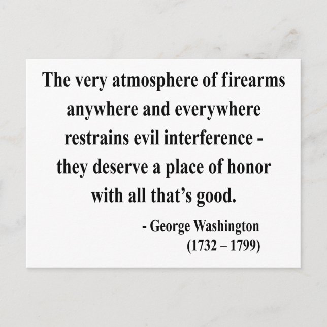 George Washington Quote 7a Postcard (Front)