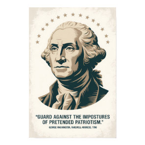 George Washington Quote American President Art Poster