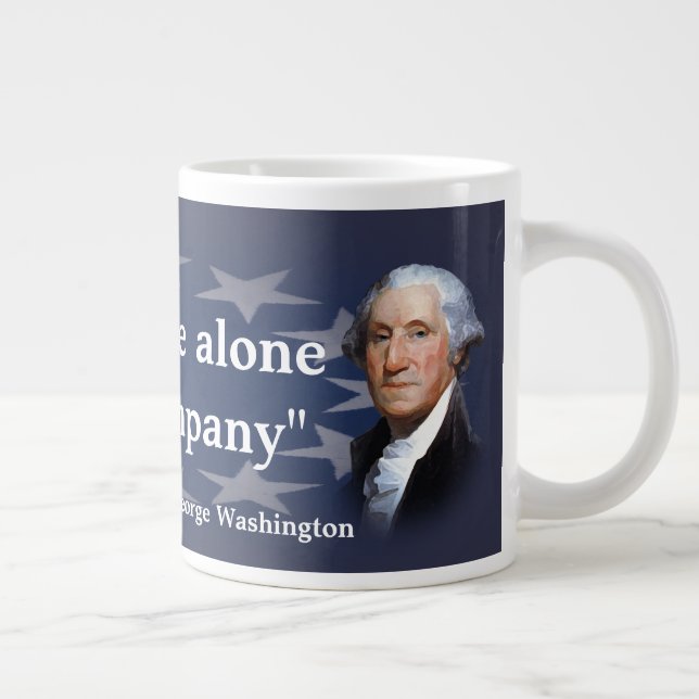 George Washington Quote on Bad Company Giant Coffee Mug (Right)