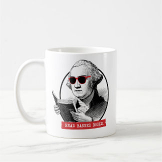 George Washington Reads Banned Books Coffee Mug