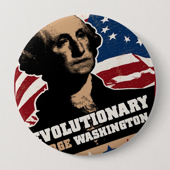 George Washington Revolutionary Button (Front)