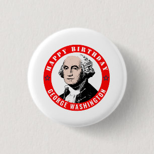 George Washington’s birthday Button