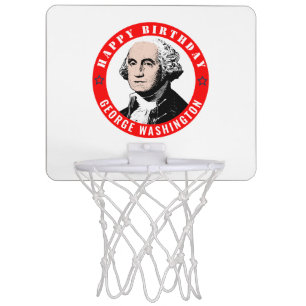 George Washington’s birthday Mini Basketball Hoop