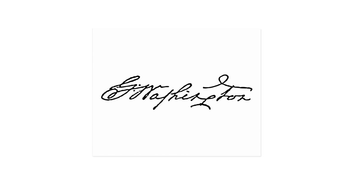 Washington Signature Postcard
