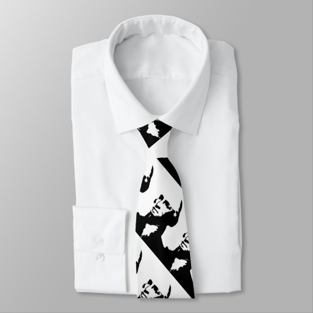 George Washington Silhouette Neck Tie (Tied)