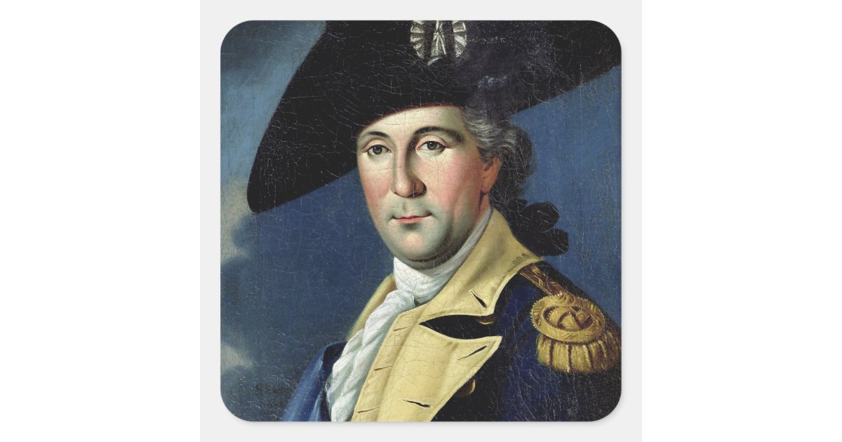 George Washington Square Sticker | Zazzle