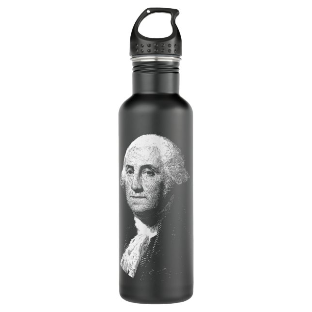 George Washington Stainless Steel Water Bottle (Front)