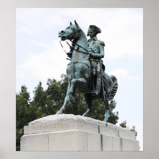 George Washington statue, Washington Circle Poster | Zazzle