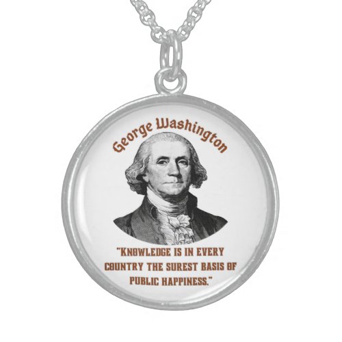 George Washington Sterling Silver Necklace