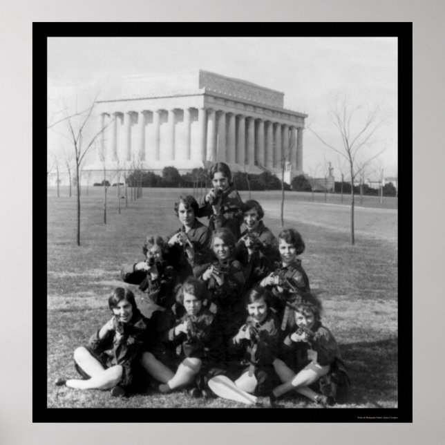 George Washington University Girls Rifle Team 1927 Poster (Front)