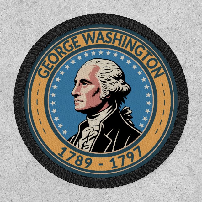 George Washington US President Illustration Badge (Front)