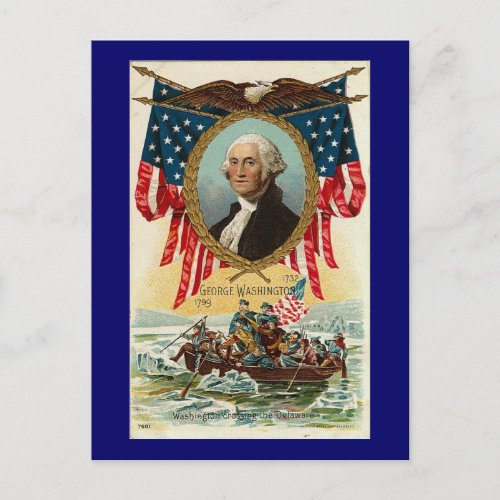 George Washington Vintage Americana Postcard