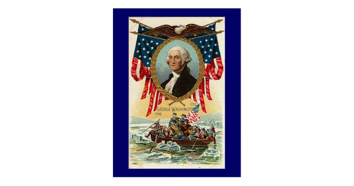 George Washington Vintage Americana Postcard Zazzle Com