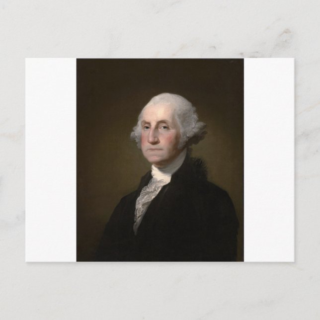 George Washington - Vintage Art Portrait Postcard (Front)