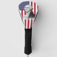 George Washington Vintage Portrait Painting Golf Head Cover