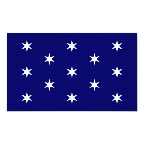 George Washingtons Commander in Chief Flag Photo Print
