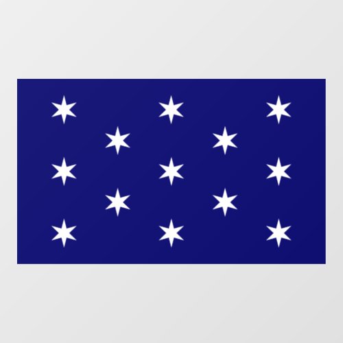 George Washingtons Commander in Chief Flag Window Cling