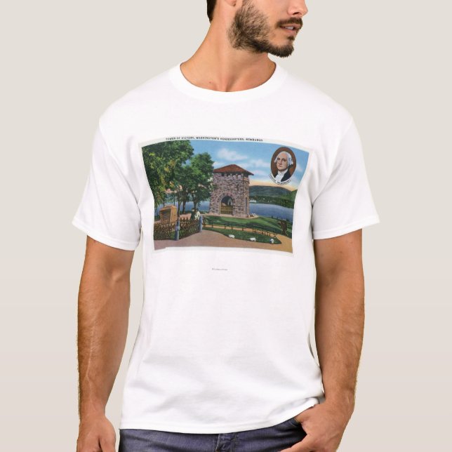 George Washington's HQ, Tower of Victory Scene T-Shirt (Front)