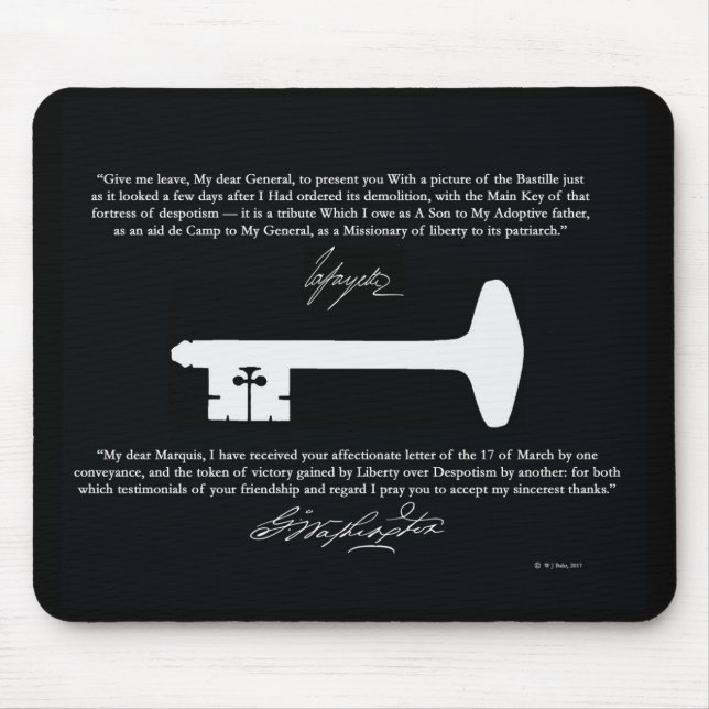 George Washington's Liberty Key Mousepad (Front)