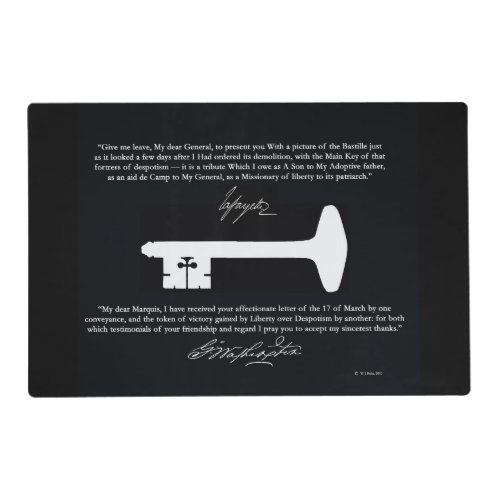 George Washingtons Liberty Key Placemat