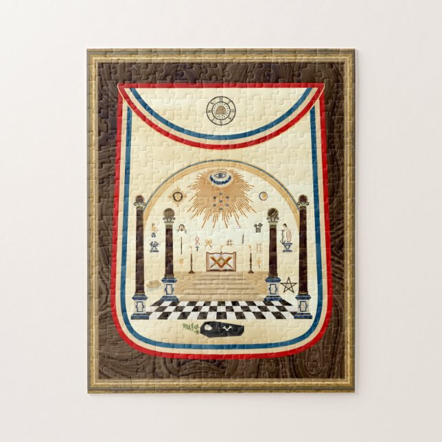 George Washington's Masonic Apron Jigsaw Puzzle (Vertical)