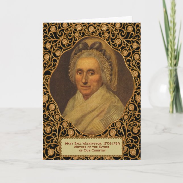 George Washington's Mom Mother's Day Card (Front)