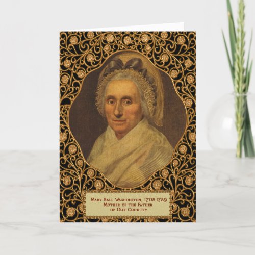 George Washingtons Moms Day Card