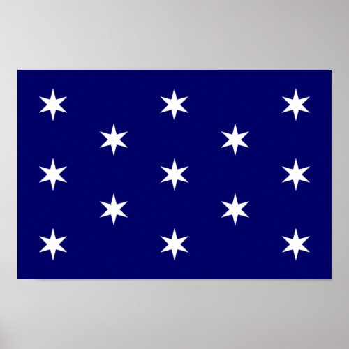 George Washingtons Personal Flag Poster