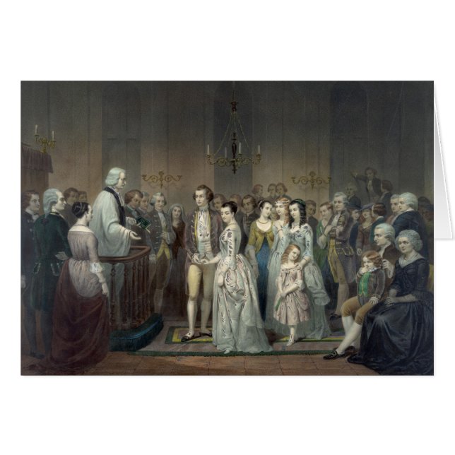 George Washington's Wedding cards (Front Horizontal)