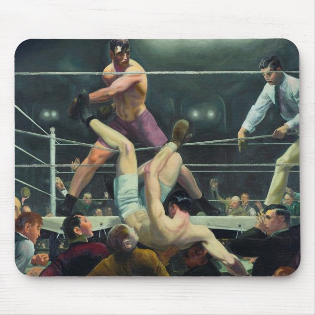 George Wesley Bellows Dempsey VS Firpo Mouse Pad (Front)