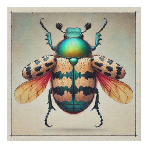 Georgeana Beetle 060724IREF118 _ Watercolor Faux Canvas Print