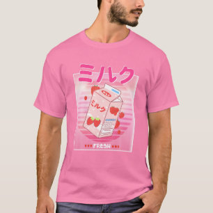 Georgenotfound Merch Japanese Strawberry Milk Shak T-Shirt