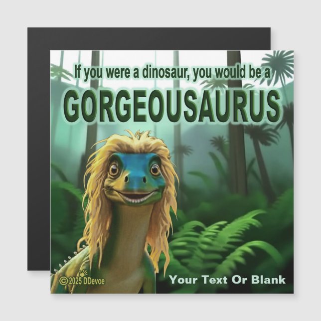 Georgeousaurus Blond Dinosaur (Front/Back)