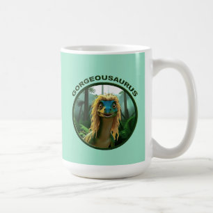 Georgeousaurus Blond Dinosaur Coffee Mug