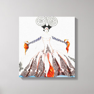 Georges Barbier Art Deco Fashion Canvas Print